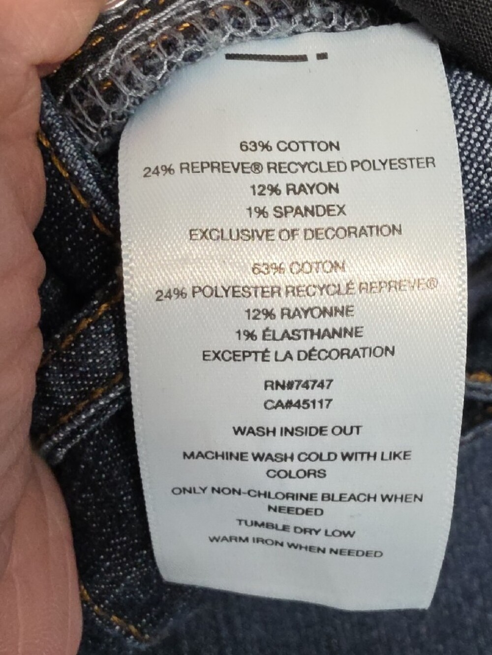 Natural Reflections Women's Dark Indigo Flare Jeans 18W - Picture 3 of 9